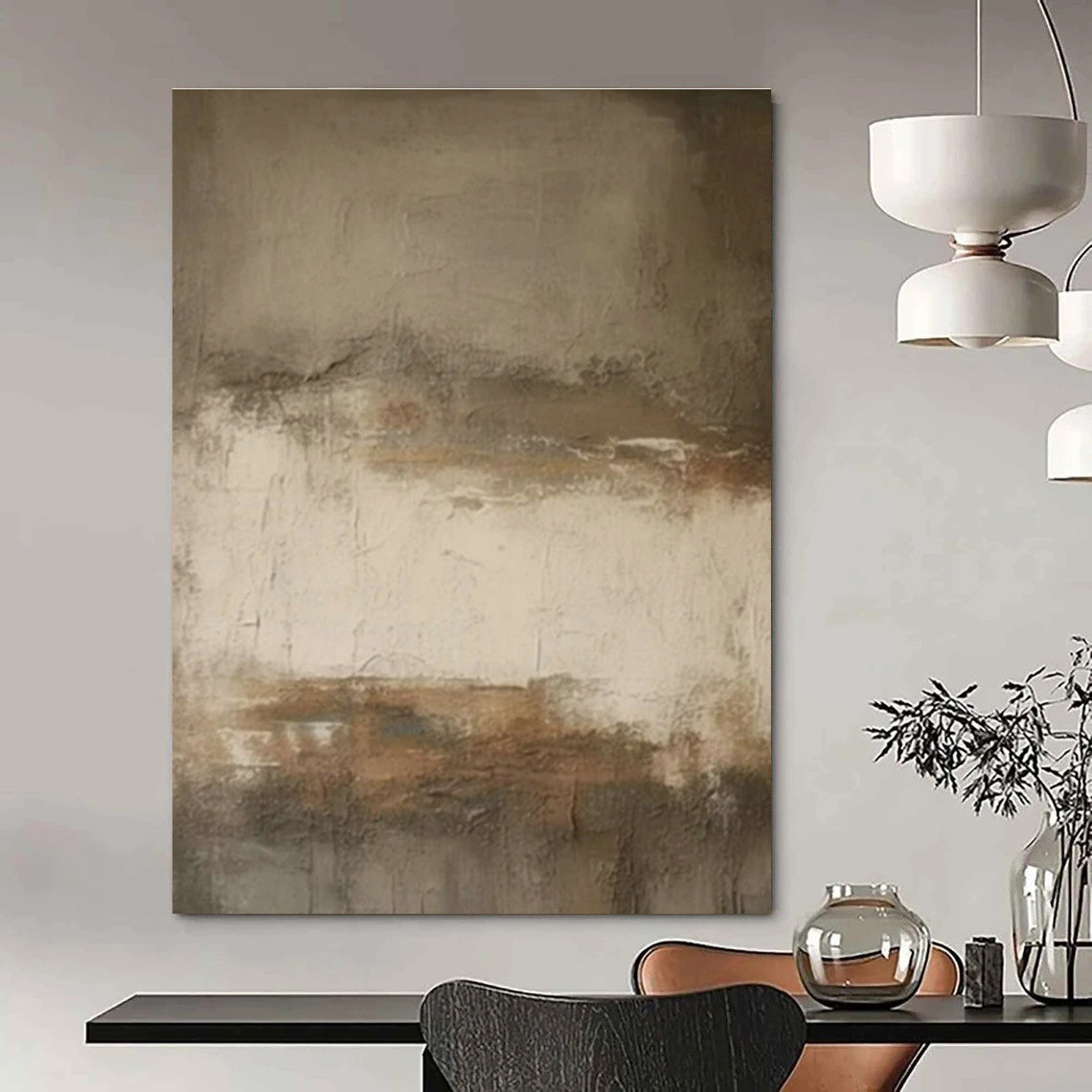 Monochrome Textured Abstract for Industrial - Chic Restaurant & Rustic Warehouse Studio DLZ1586