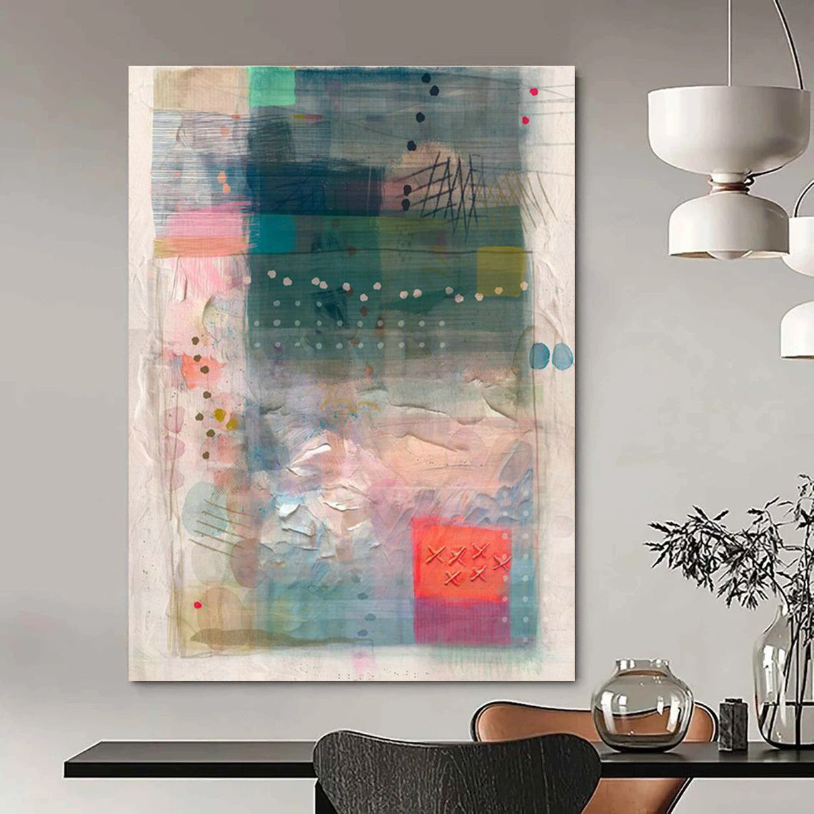 Colorful Abstract Art for Creative Agency Conference Rooms DLZ0156