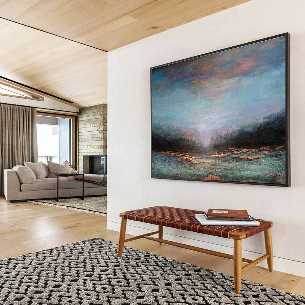 Dreamy Sea View Art for Coastal Spa Retreat Relaxation Areas DLZ3164