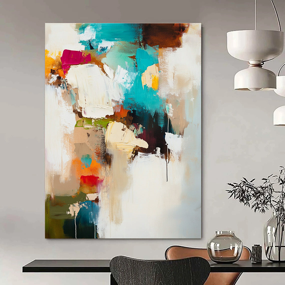 Vibrant Abstract for Creative Studio & Trendy Restaurant STSC812