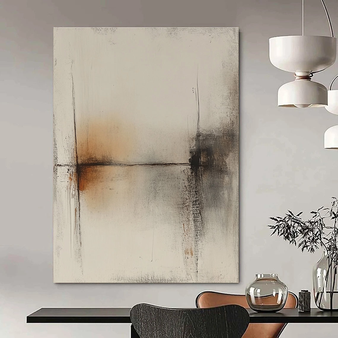 Subtle Tones Abstract Art for Bedroom & Meditation Space STSC736