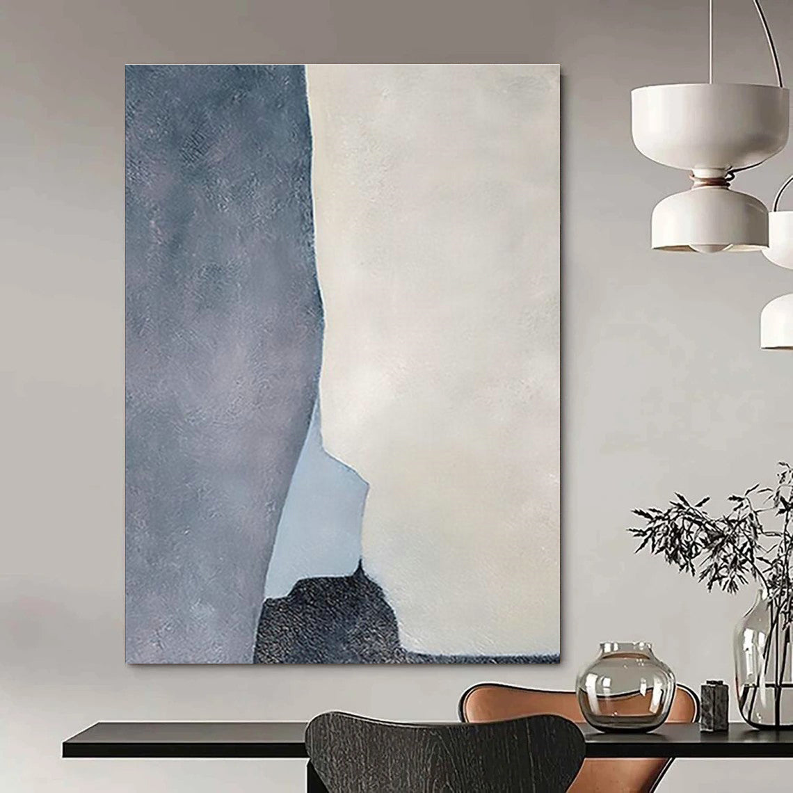 Minimalist Geometric Abstract Art for Scandinavian - Style Home Office & Modern Art Studio DLZ2239