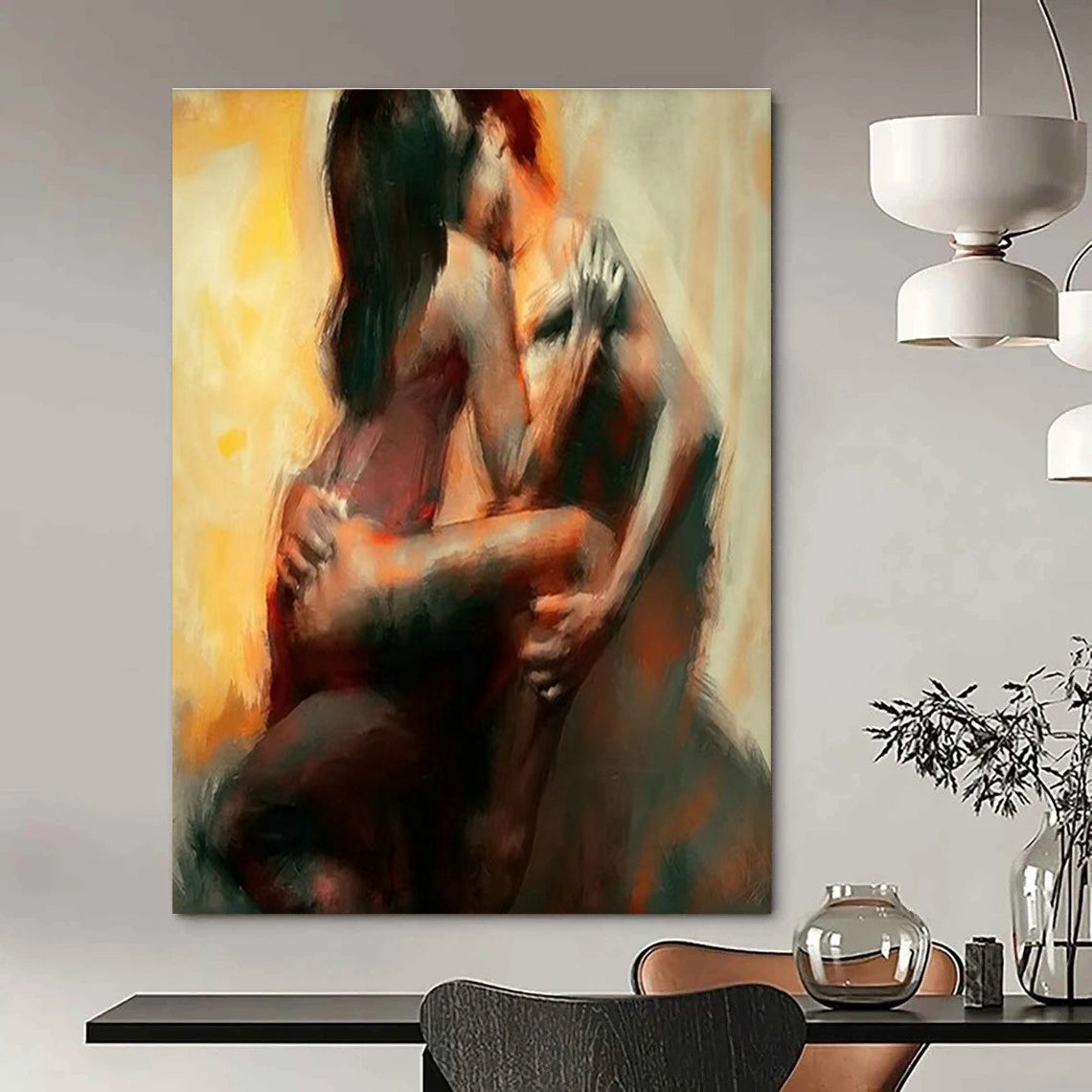 Stupendous Custom - Made Abstract Canvas for Office & Cottage DLZ2333