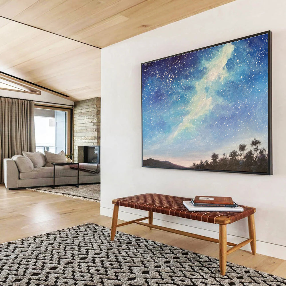 Galaxy Night View Oil Painting for Celestial - Themed Home Theaters DLZ2498