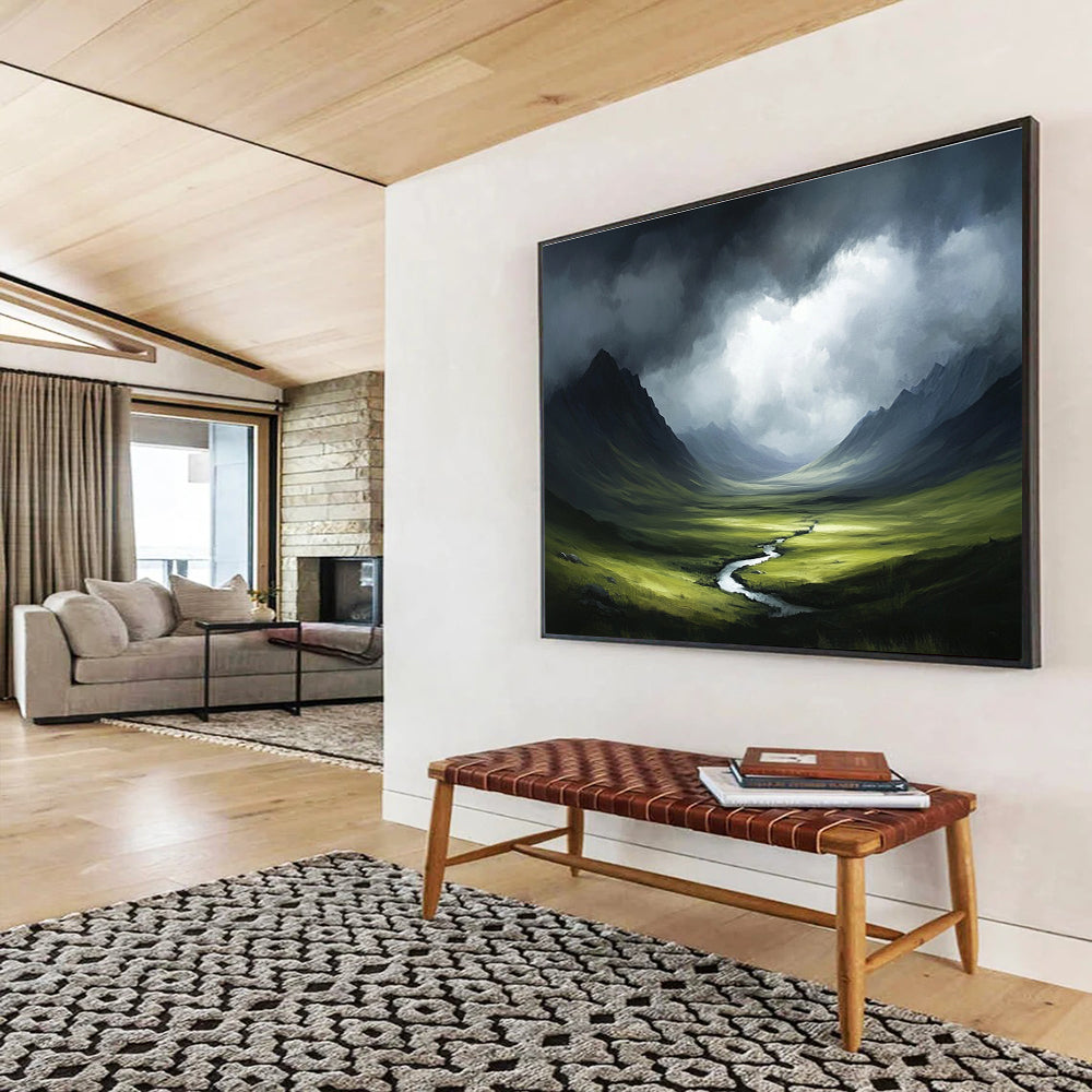 Mysterious Landscape Art for Mountain Lodge & Adventure Shop SC607
