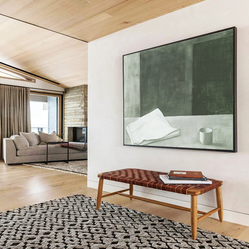 Minimalist Monochrome Art for Scandinavian Home & Coffee Shop SC571