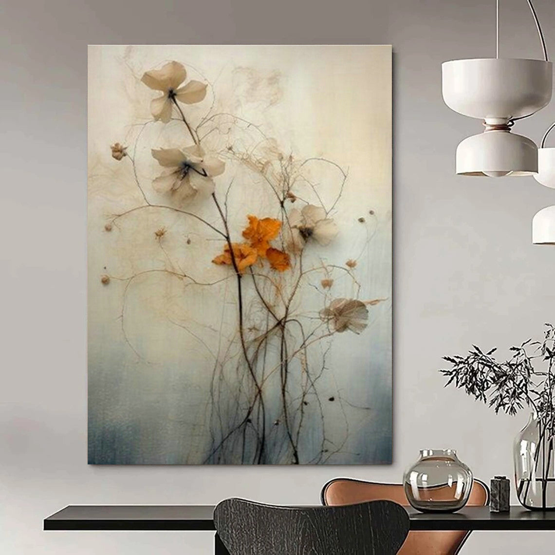 Dried Flower Art for Bedroom & Living Room DLZ0380