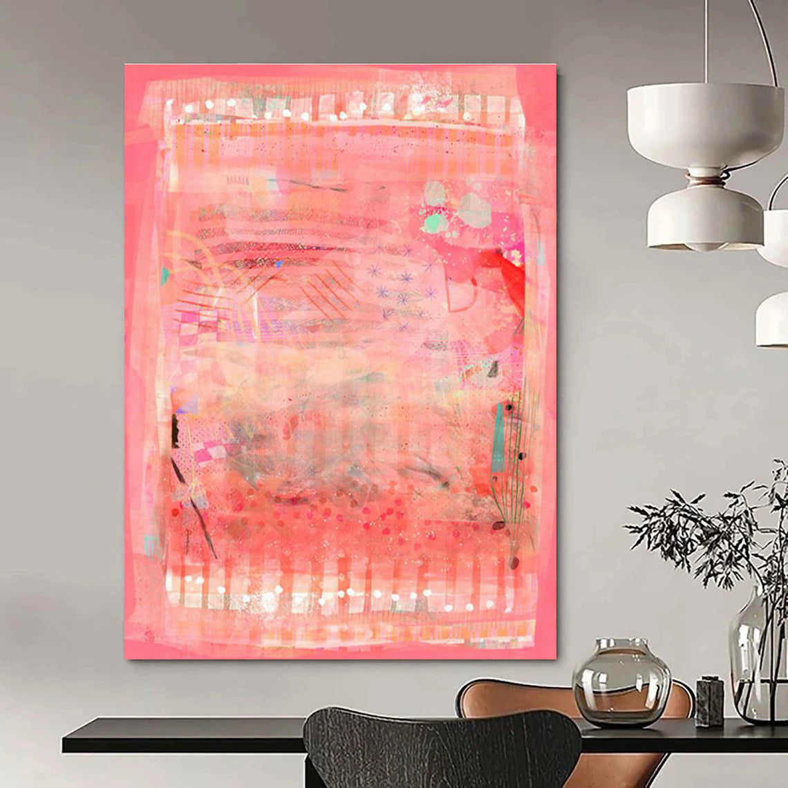 Pink - Themed Collage Art for Girly Fashion Boutique Displays DLZ0102