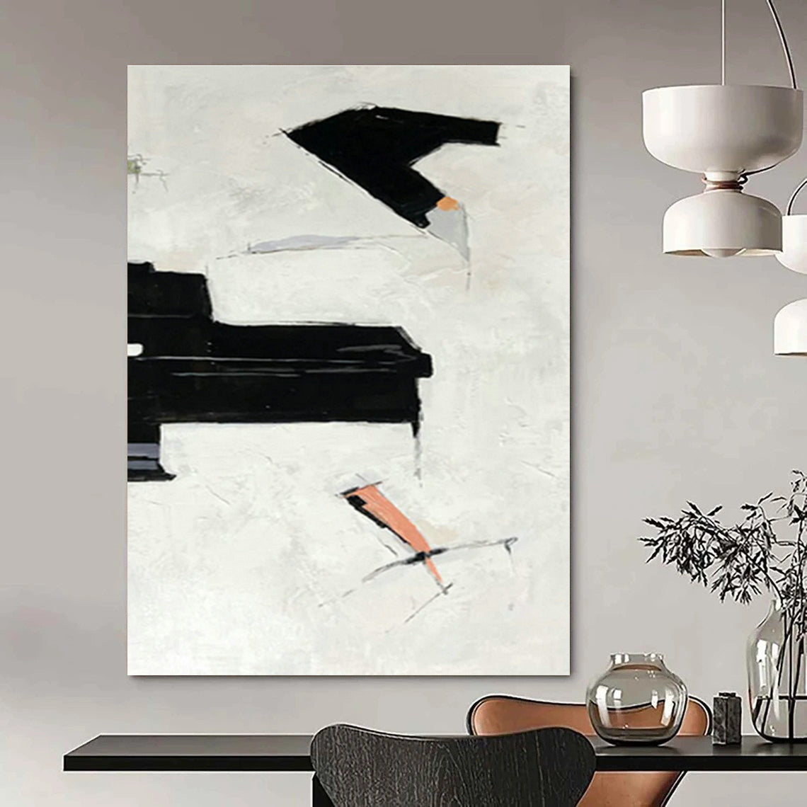 Minimalist Block Abstract Art for Living Room & Office DLZ0508