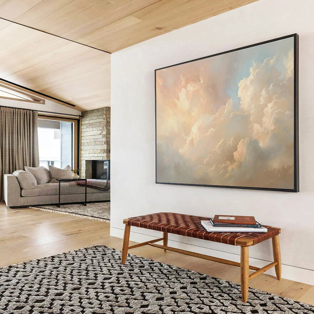 Cloud Oil Painting for Dreamy Bedroom Ceiling Accents DLZ2593