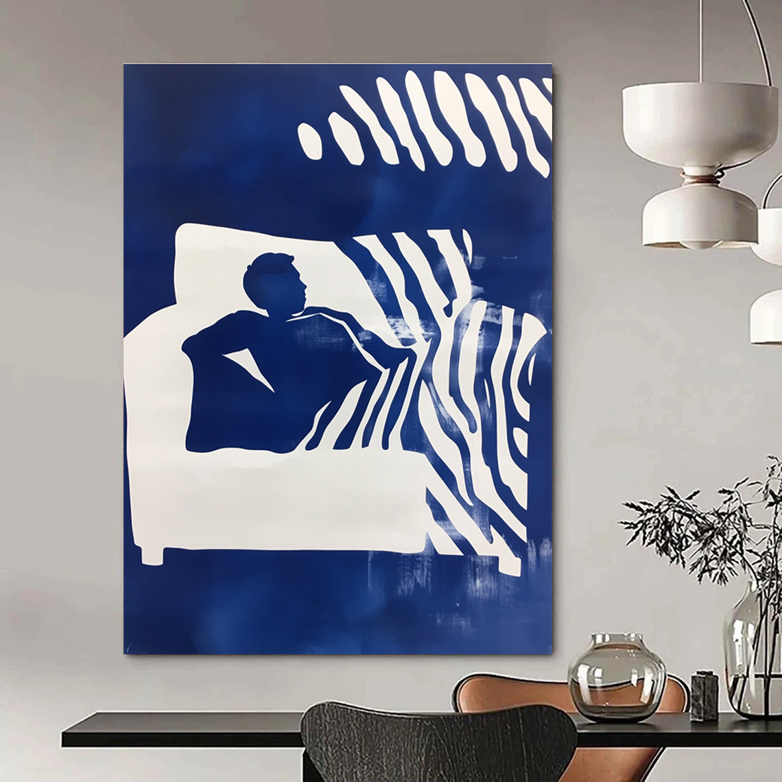 Silhouette on Sofa for Modern Living Room & Art - Themed Lounge STSC1210