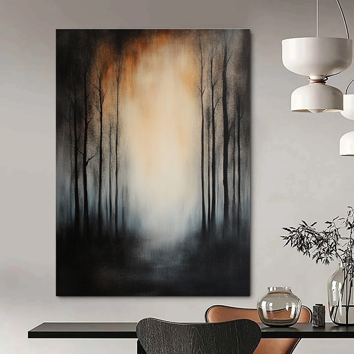 Misty Forest Path for Mysterious Library & Nature - Themed Bedroom STSC195
