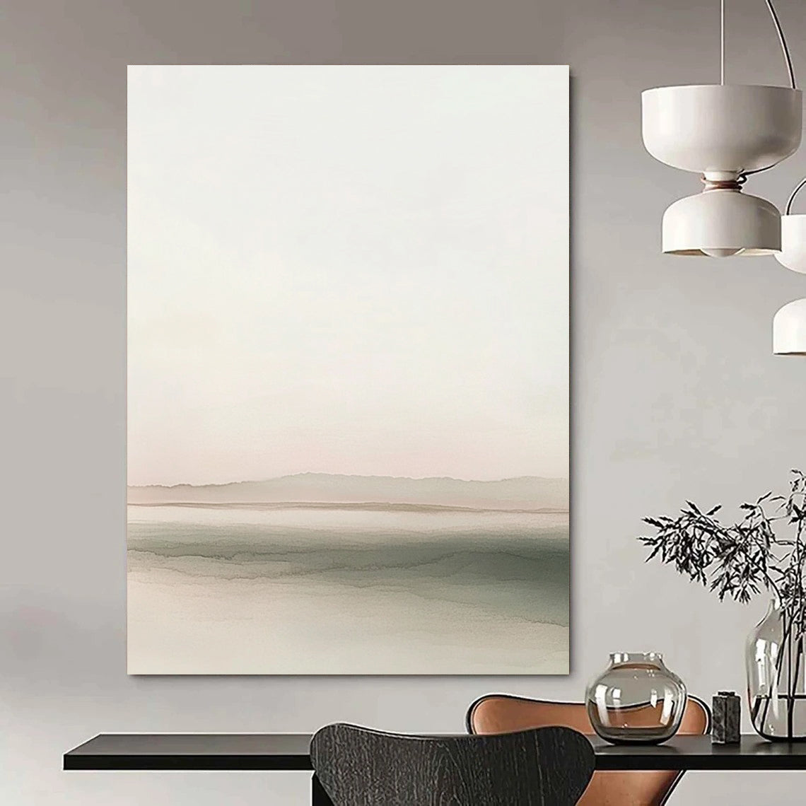 Soft Landscape Wash for Serene Bedroom & Yoga Studio STSC1242