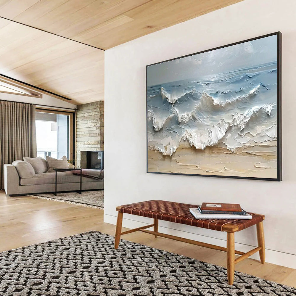 Sea Wave Relief Art for Nautical - Themed Yacht Club Bars DLZ3180