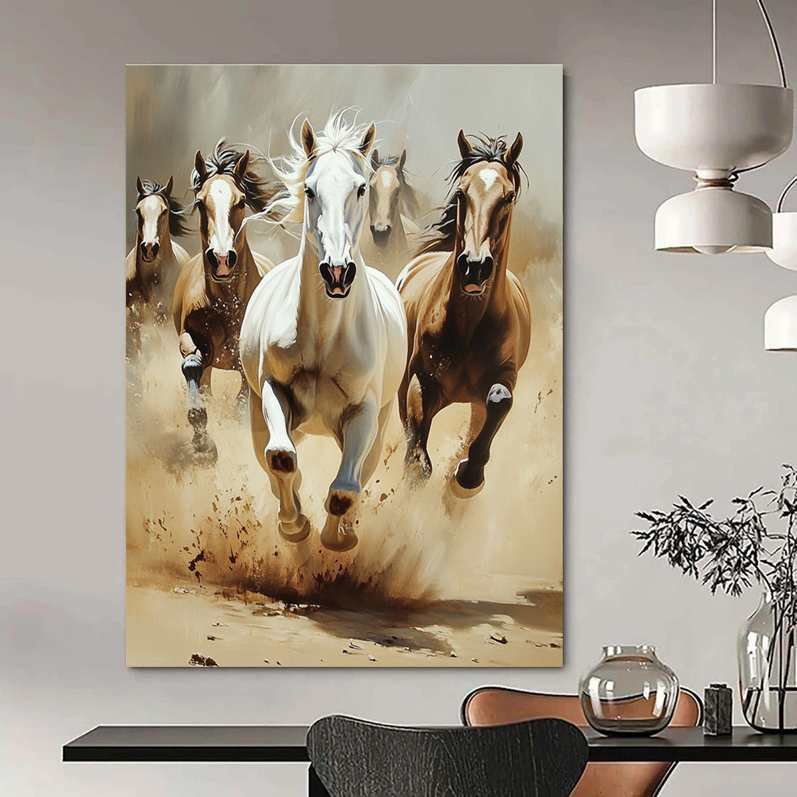 Galloping Horses for Equestrian Club Lounge & Bold Home Study STSC1013