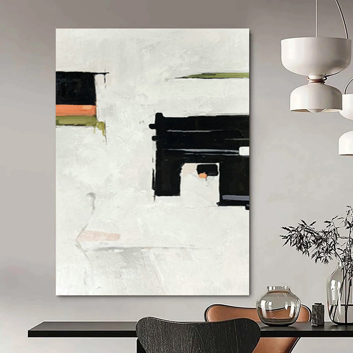 Minimalist Block Abstract Art for Living Room & Office DLZ0507