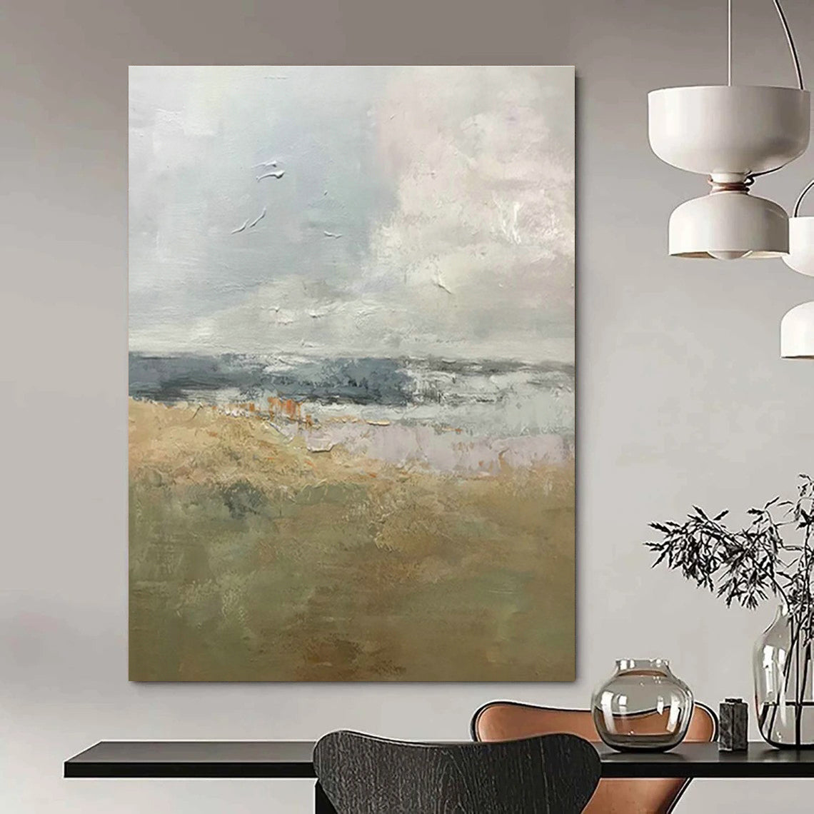 Light - Color Landscape Abstract Art for Living Room & Sunroom DLZ0486