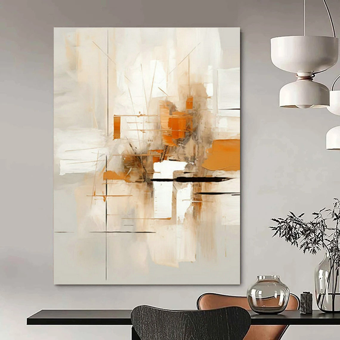 Minimalist Abstract Art for Scandinavian - Style Home & Contemporary Art Gallery DLZ1705