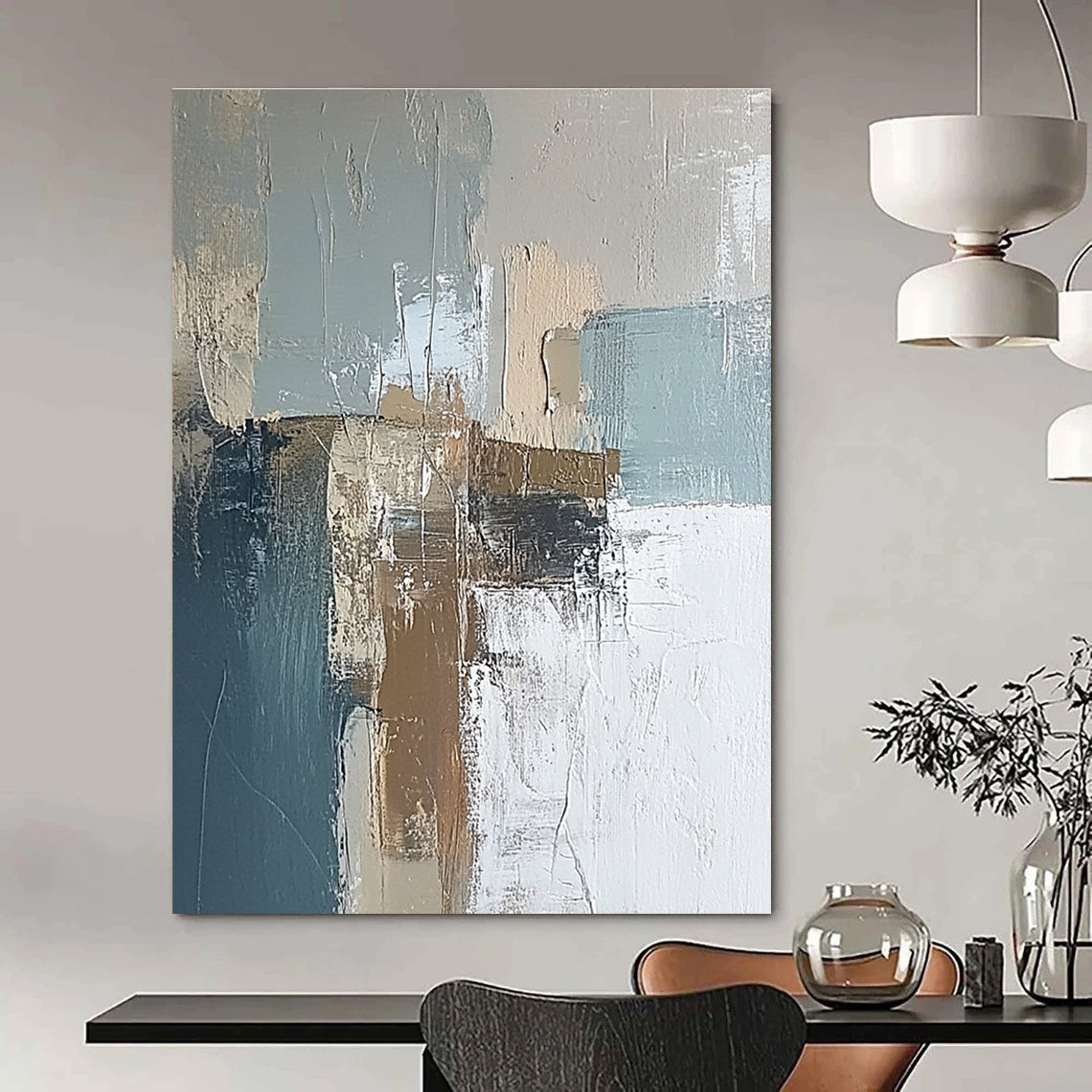 Mixed - tone Abstract Composition for Modern Office & Minimalist Home STSC650