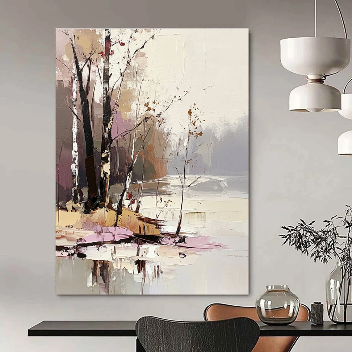 Pastel Forest Lakeside Art for Nature - Inspired Café & Creative Writing Studio STSC1396