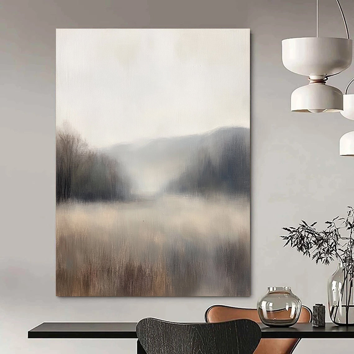 Misty Landscape for Meditation Space & Nature - Inspired Home STSC869