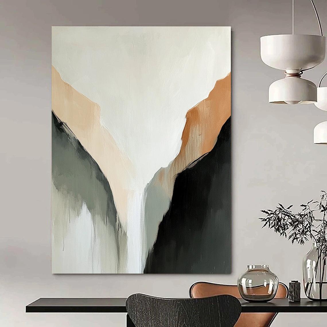 Minimalist Mountain Valley for Scandinavian - Style Bedroom & Nature - Inspired Study STSC652