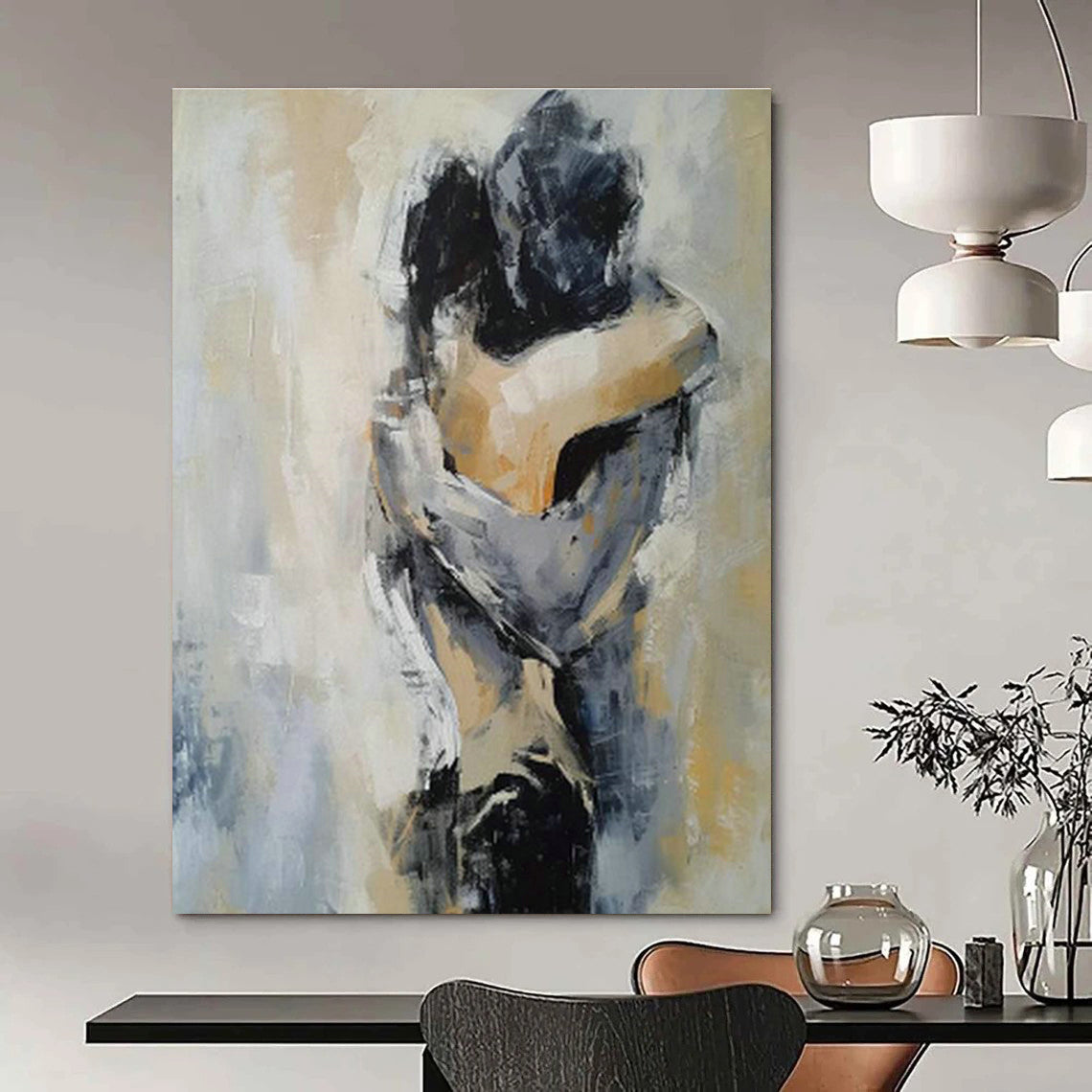Embracing Figures Art for Romantic Restaurant Private Dining DLZ0108