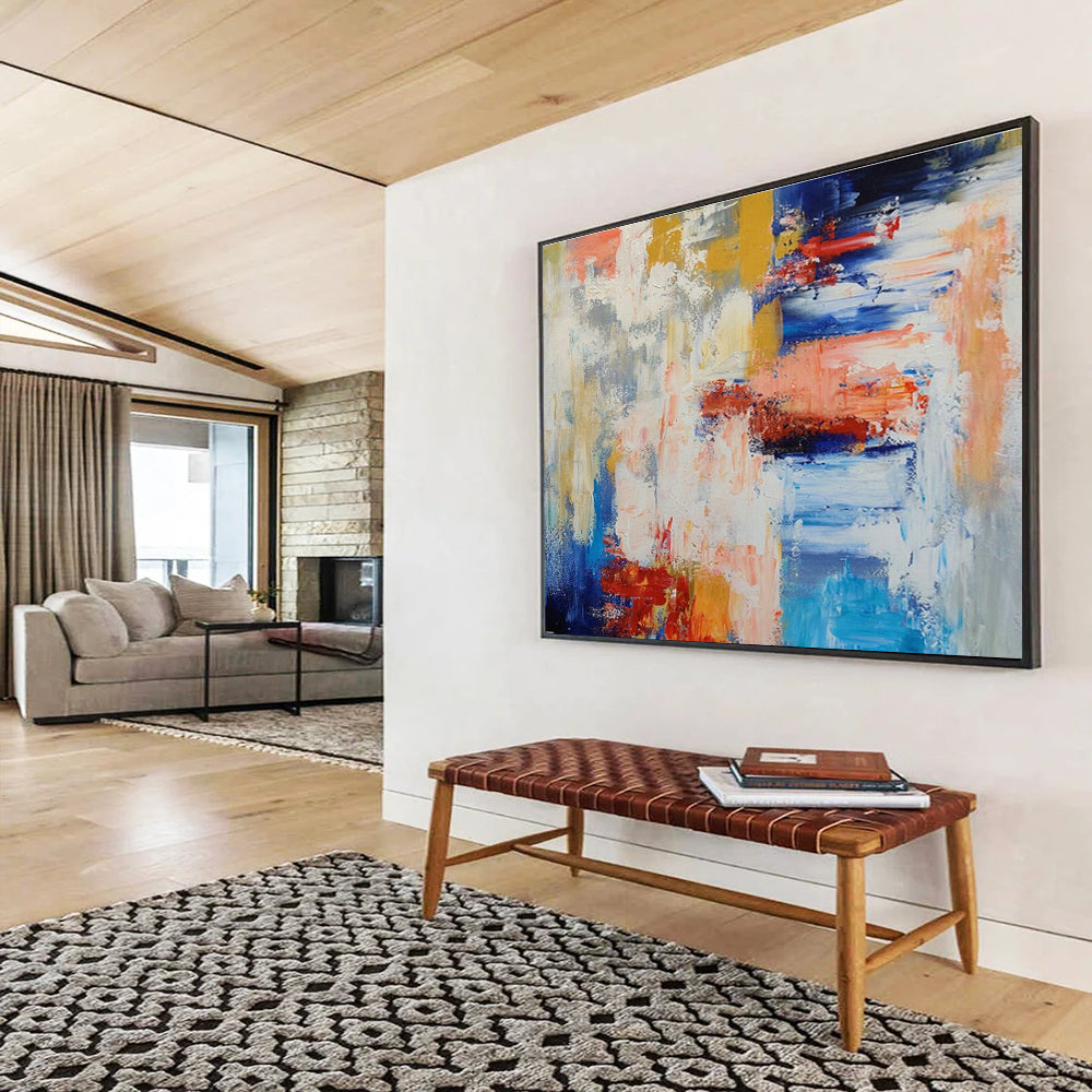 Energetic Color Block Abstract for Creative Coworking Space DLZ3030