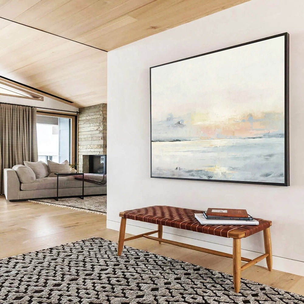 Light - Colored Seaside Landscape Art to Evoke the Calming Essence of Coastal Living in Your Home DLZ2790