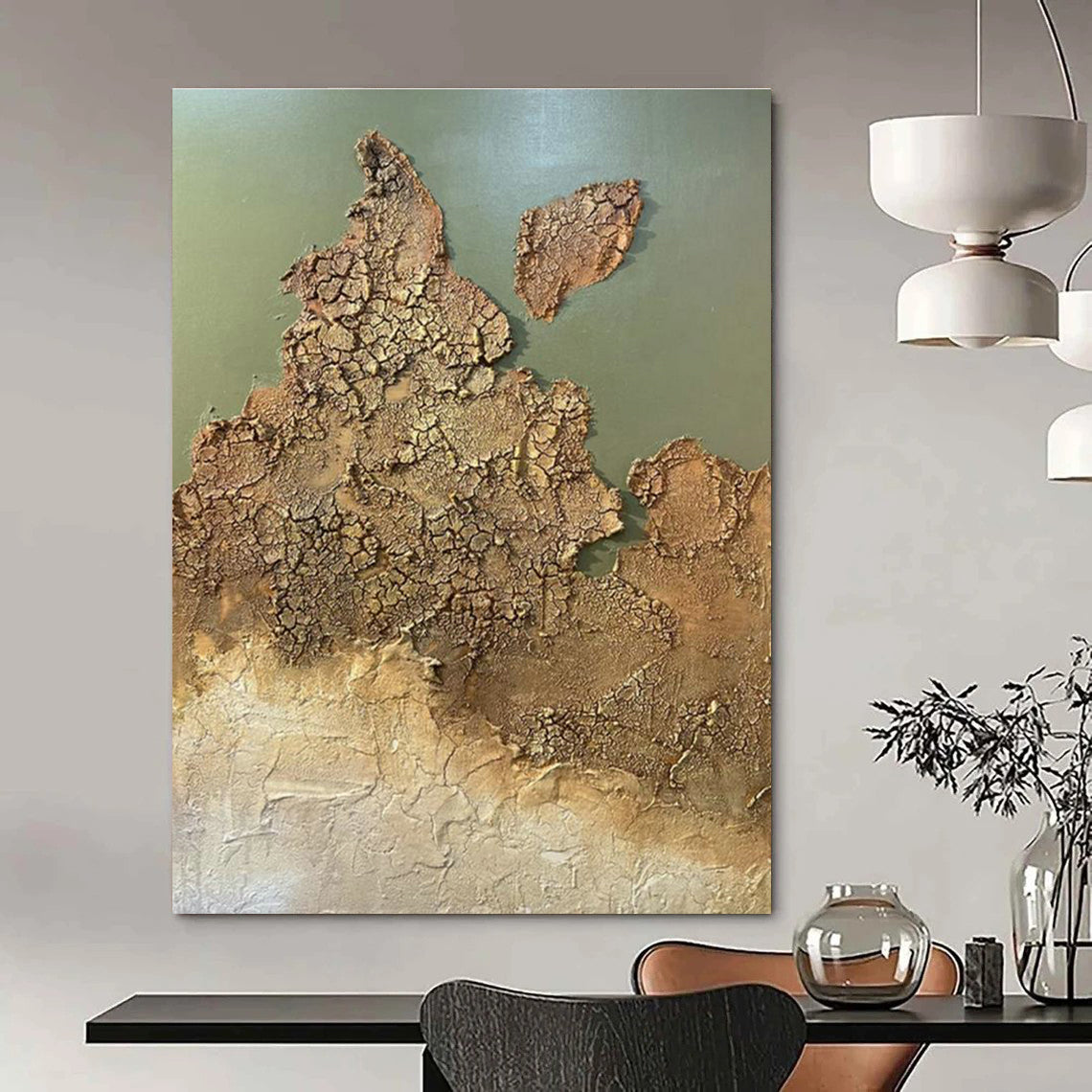 Textured Earth - like Abstract Art for Geology Museum Café & Nature - Themed Art Gallery DLZ2209