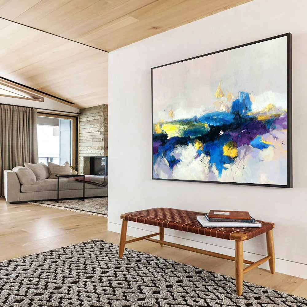 Colorful Abstract Landscape Art for Bohemian - Style Bedroom DLZ2915