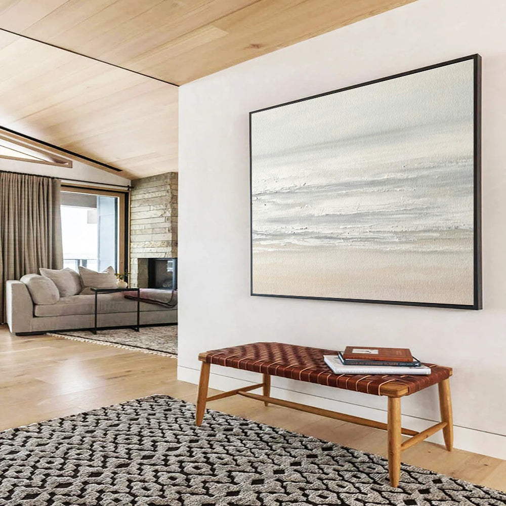 Light - Color Seaside Abstract Art for Serene Coastal Condo Living Rooms DLZ2642