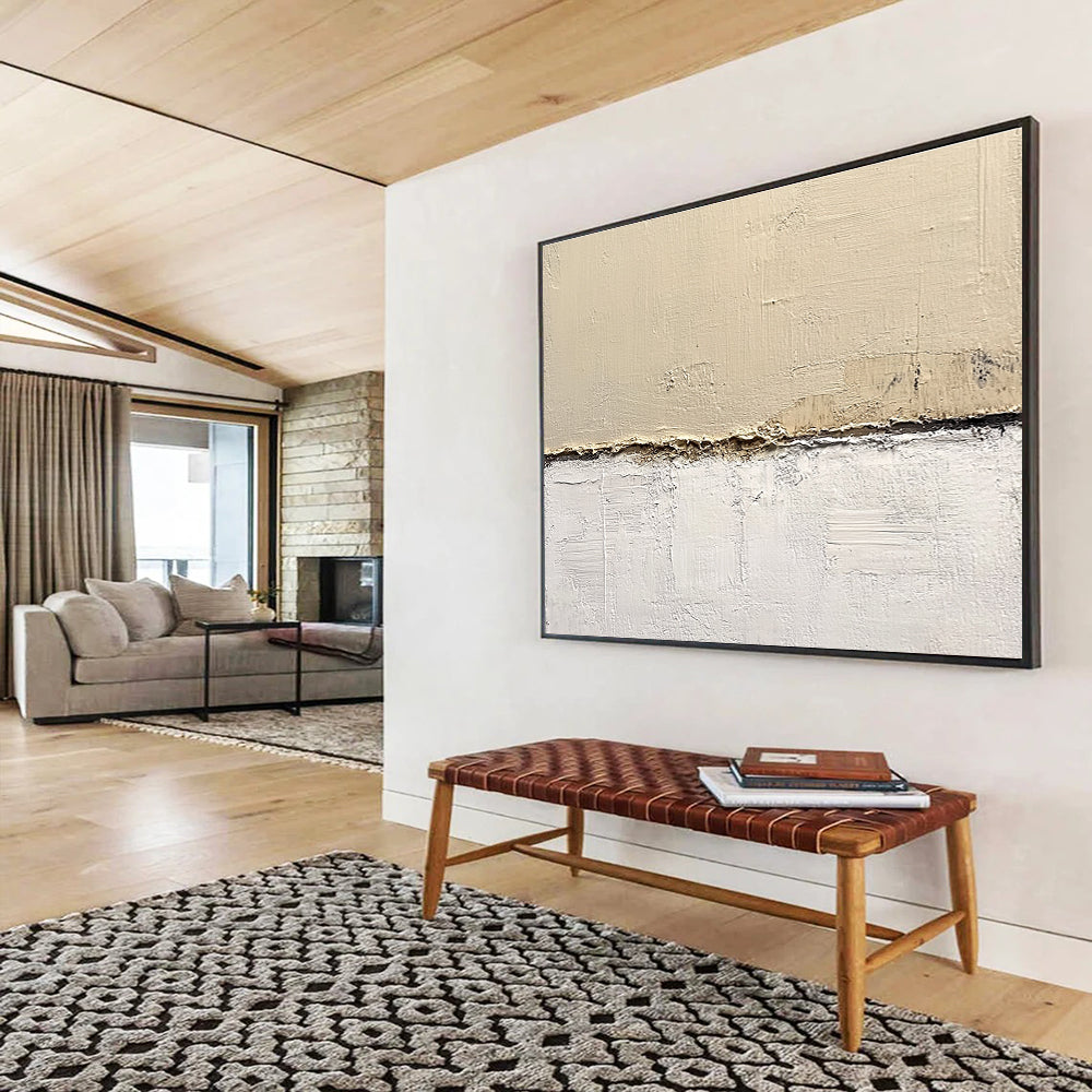 Minimalist Textured Layers Art for Industrial - Chic Loft & Contemporary Art Gallery SC181