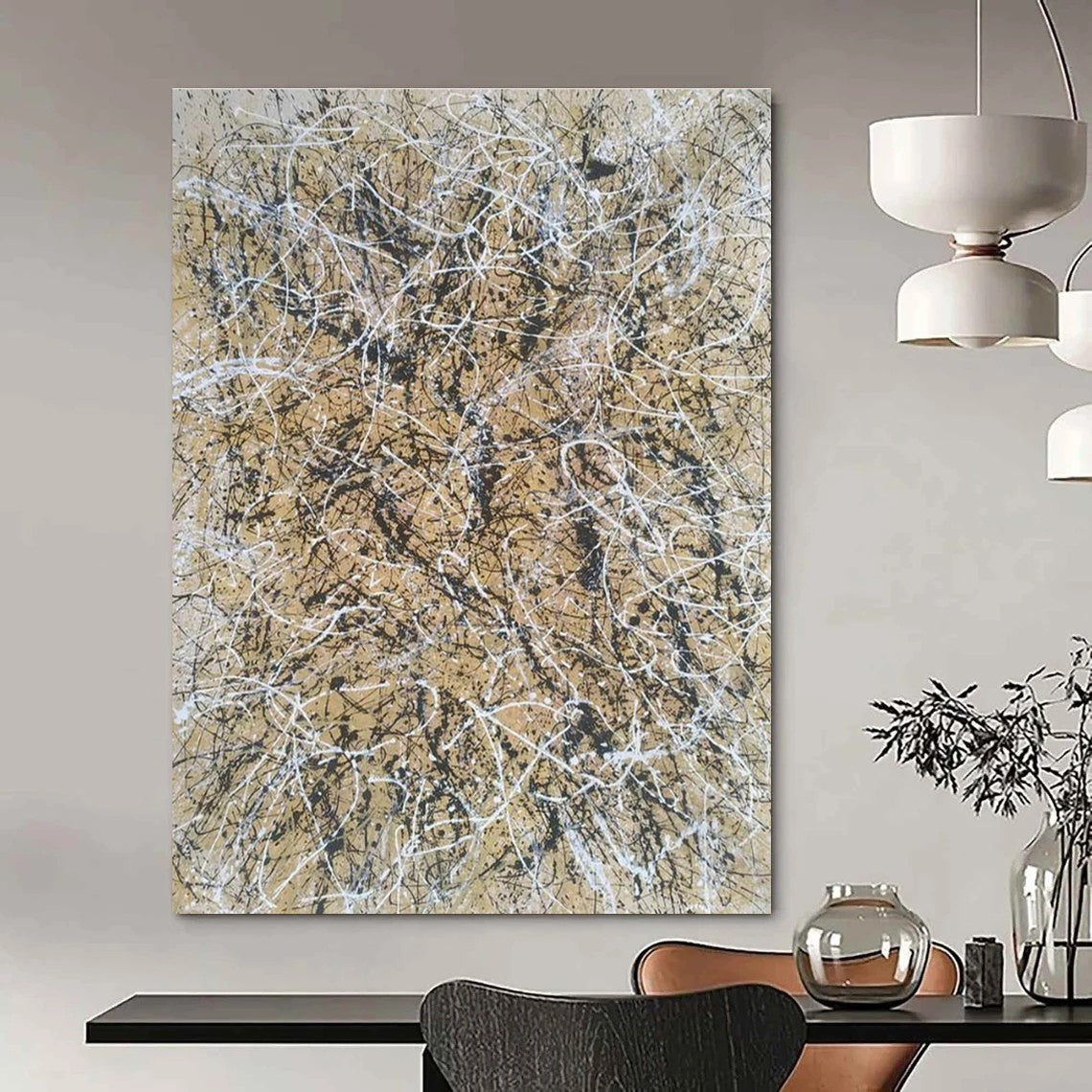 Tangled Lines Abstract Art for Studio & Creative Space DLZ2274