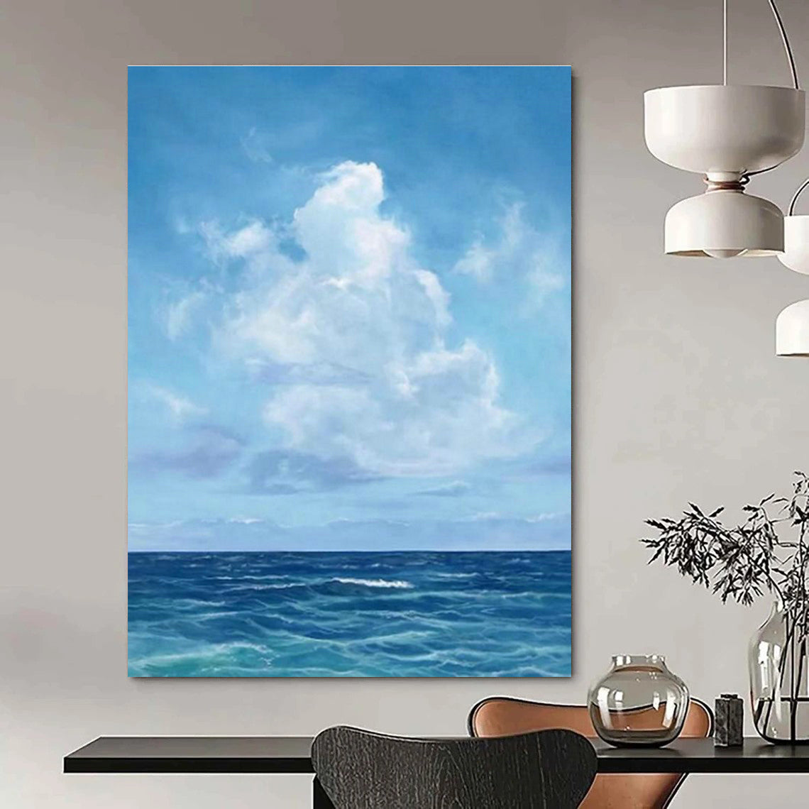 Sea and Clouds Oil Art for Living Room & Cottages DLZ0311
