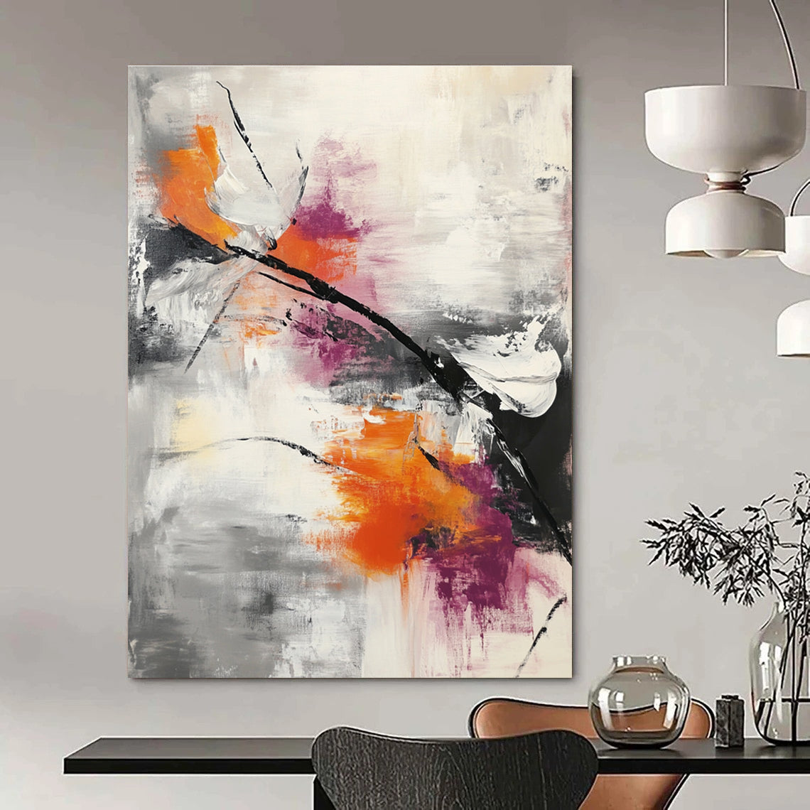 Floral Abstract for Bohemian Home & Garden - Themed Café STSC817