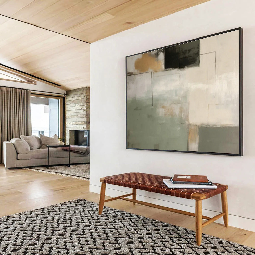 Modern Geometric Color - Block Art for Chic Hallway First Impression DLZ2712