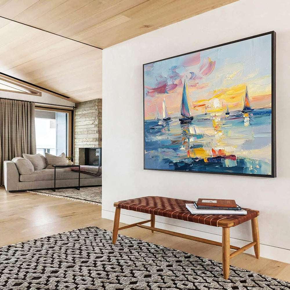 Lively Seaside Art for Resort Lobby & Tropical Café SC606