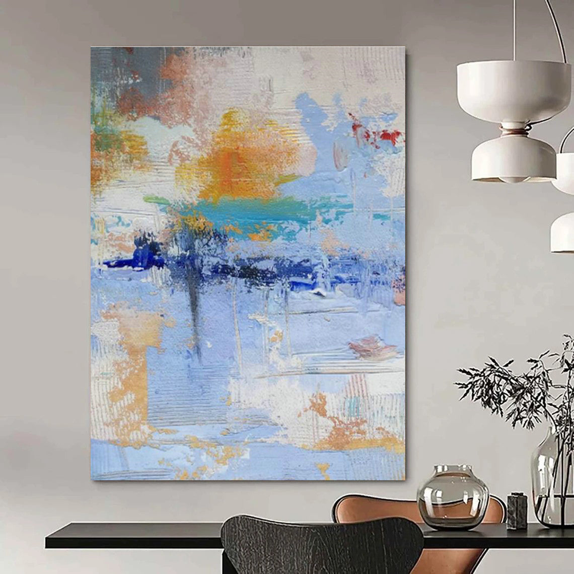 Multicolor Abstract Art for Living Room & Office DLZ0337