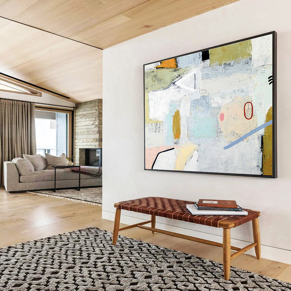 Light - Color Collage Abstract for Art Gallery Lounge DLZ2938
