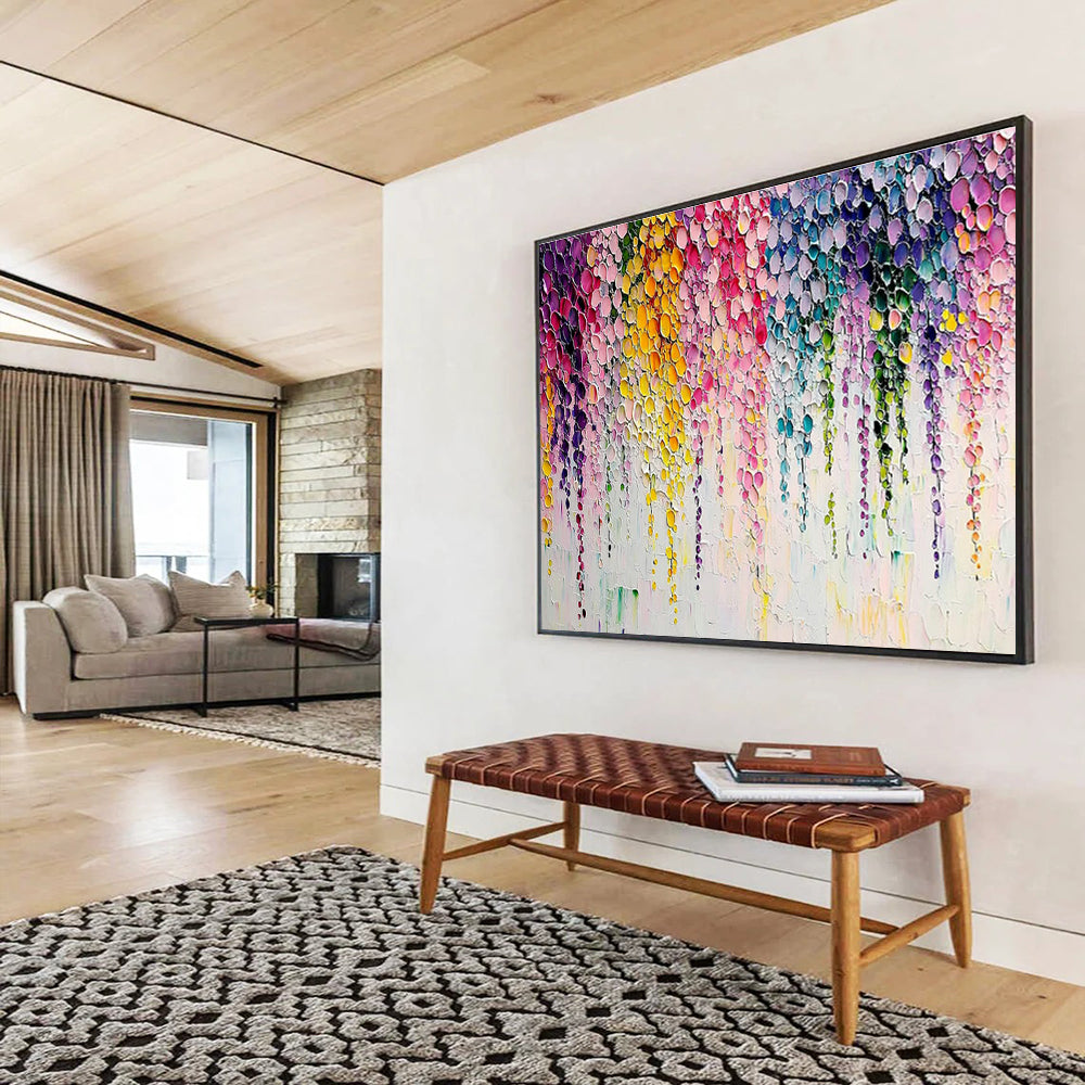 Color Dot Abstract Art for Creative Studio Breakout Zone Walls DLZ3289