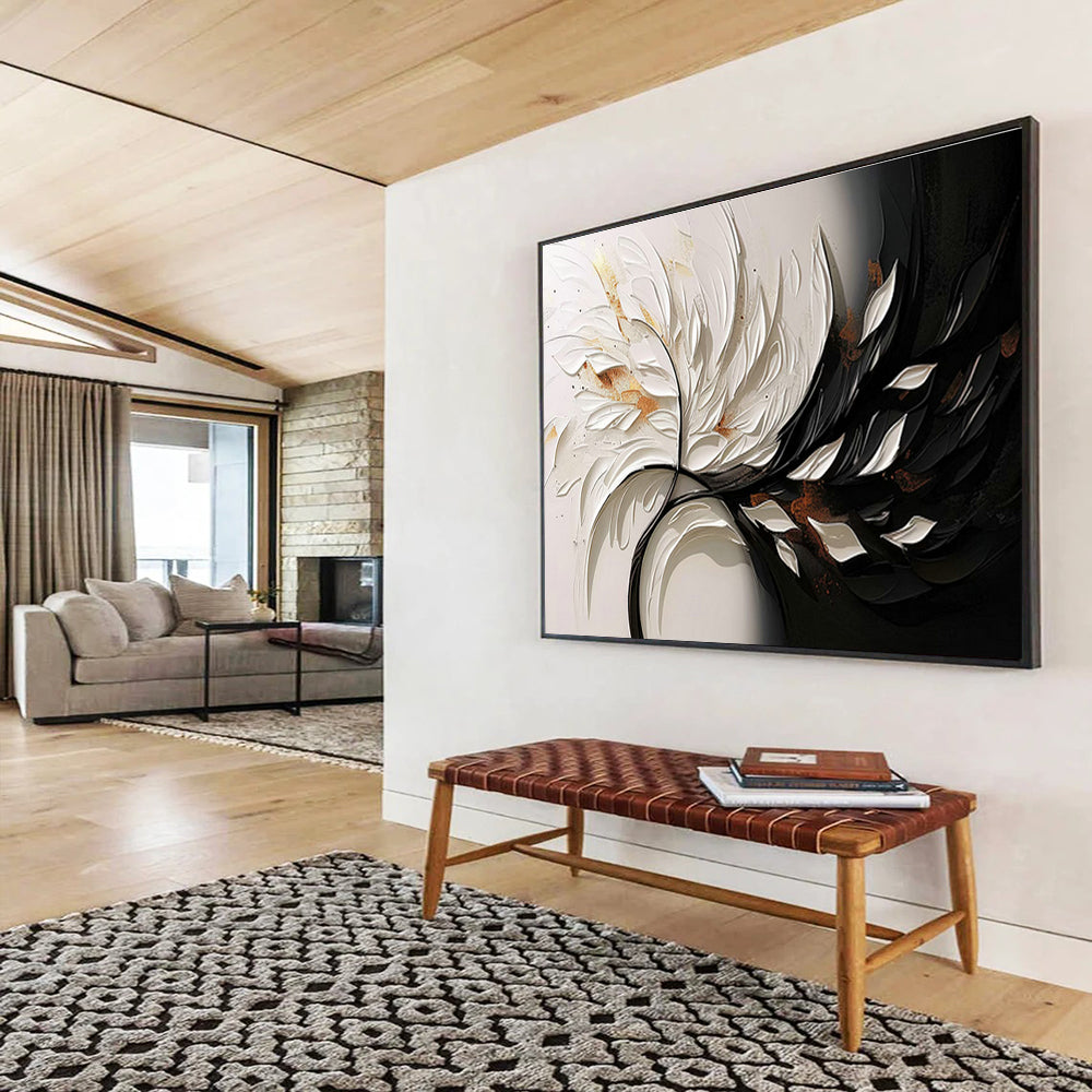 3D Feather - Shaped Art for Glamorous Boutique Dressing Rooms DLZ3130