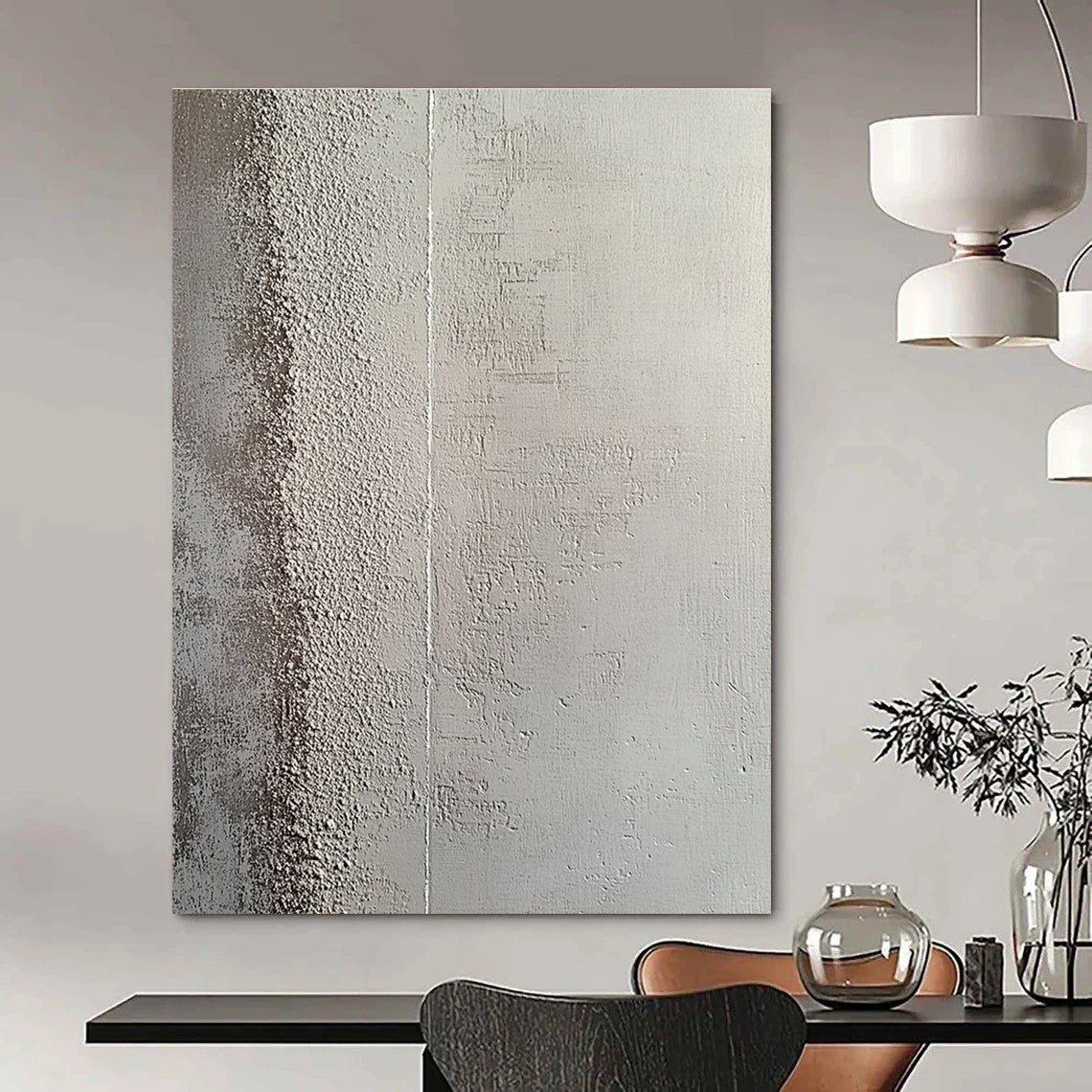 Textured Grey Wall Art for Industrial - Style Loft & Modern Art Gallery STSC1217