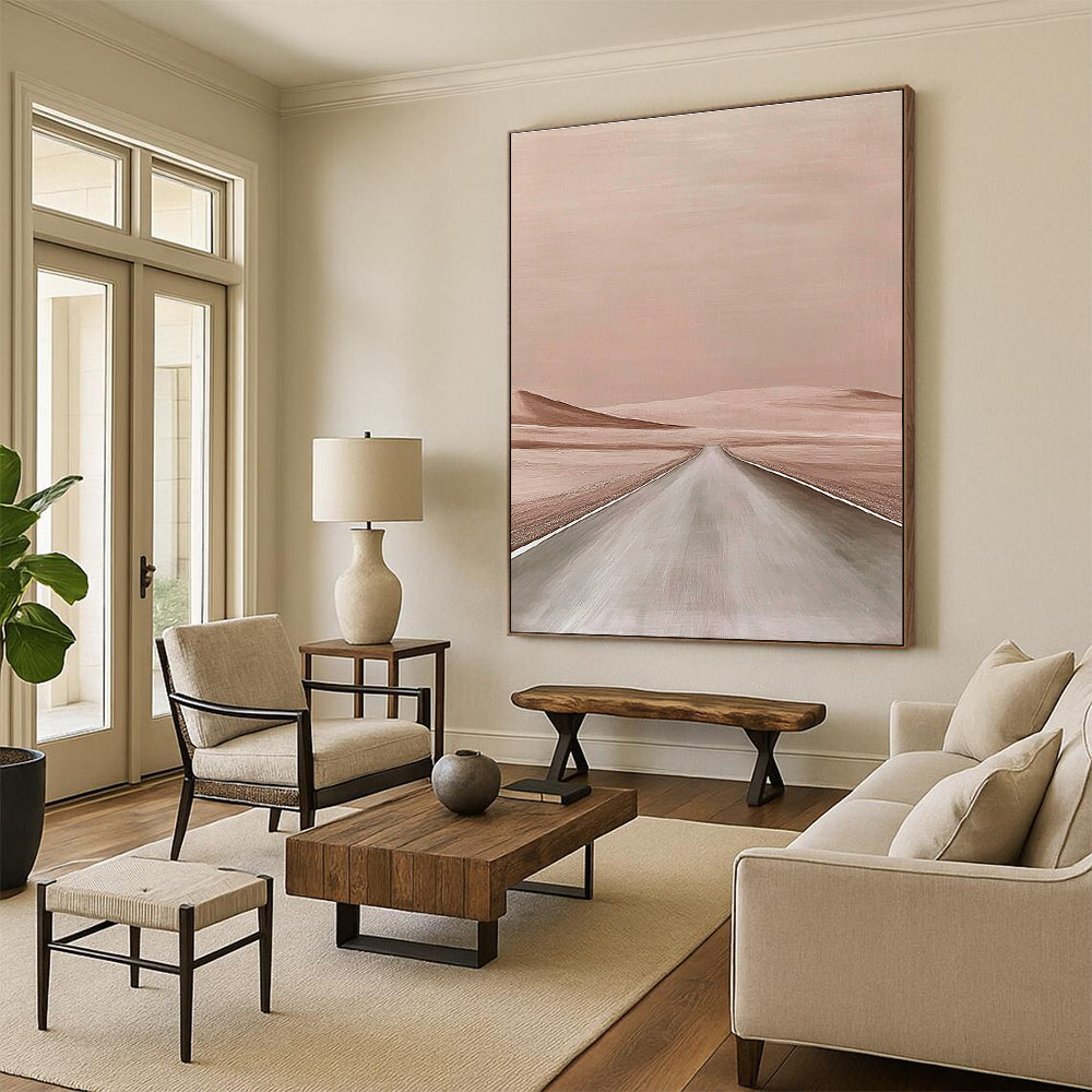 Road Through Pink Desert for Travel - Inspired Café & Modern Home Office STSC1166