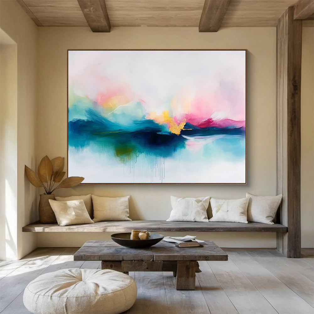 Colorful Abstract Sky Art for Bohemian Living Room & Creative Lounge SC383