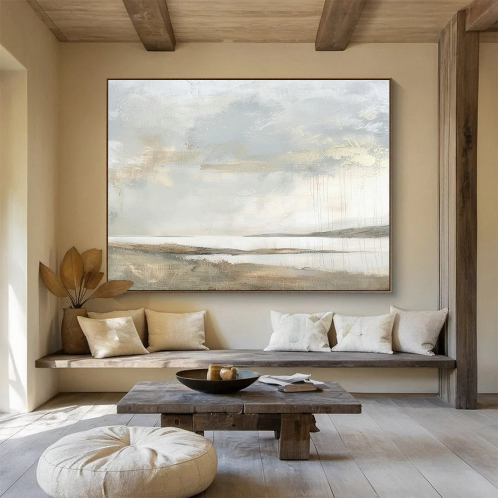 Light - Color Landscape Abstract Art for Minimalist Living Room Walls DLZ2633