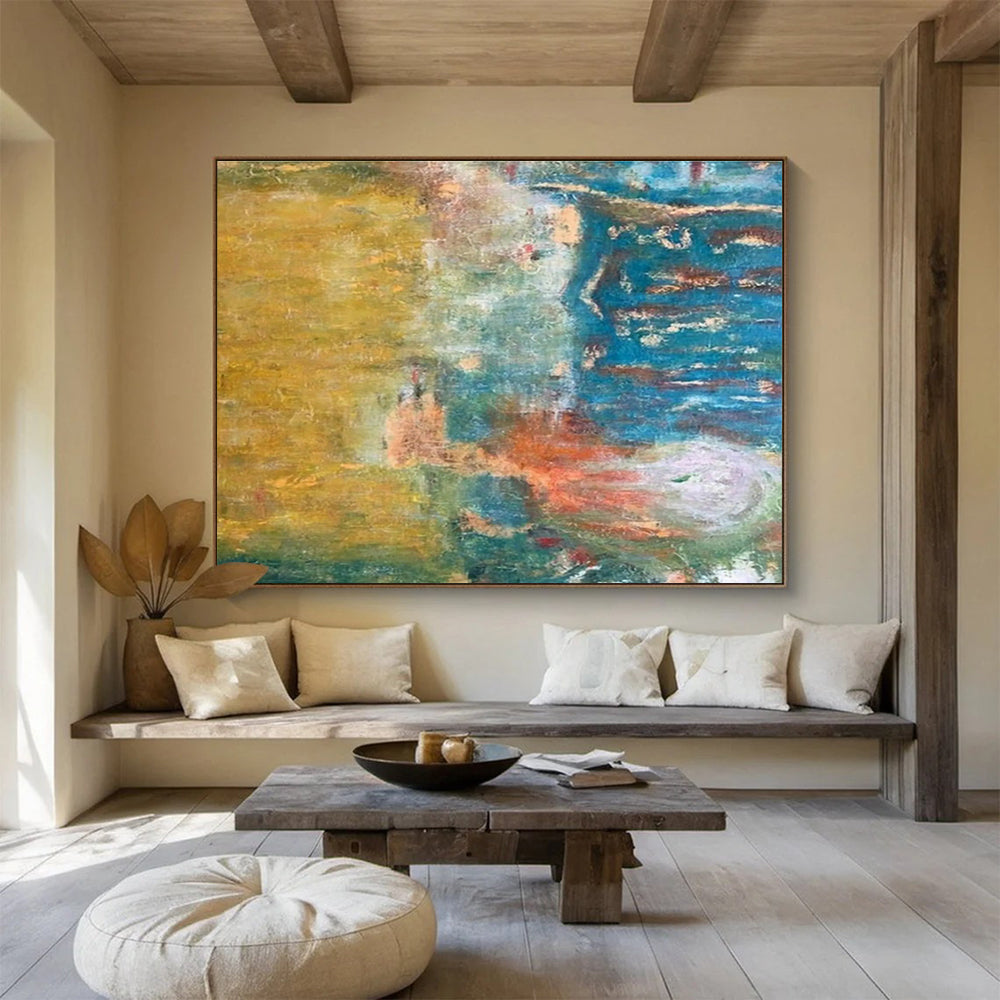 Color - Blended Abstract Art for Trendy Café Communal Spaces DLZ3105