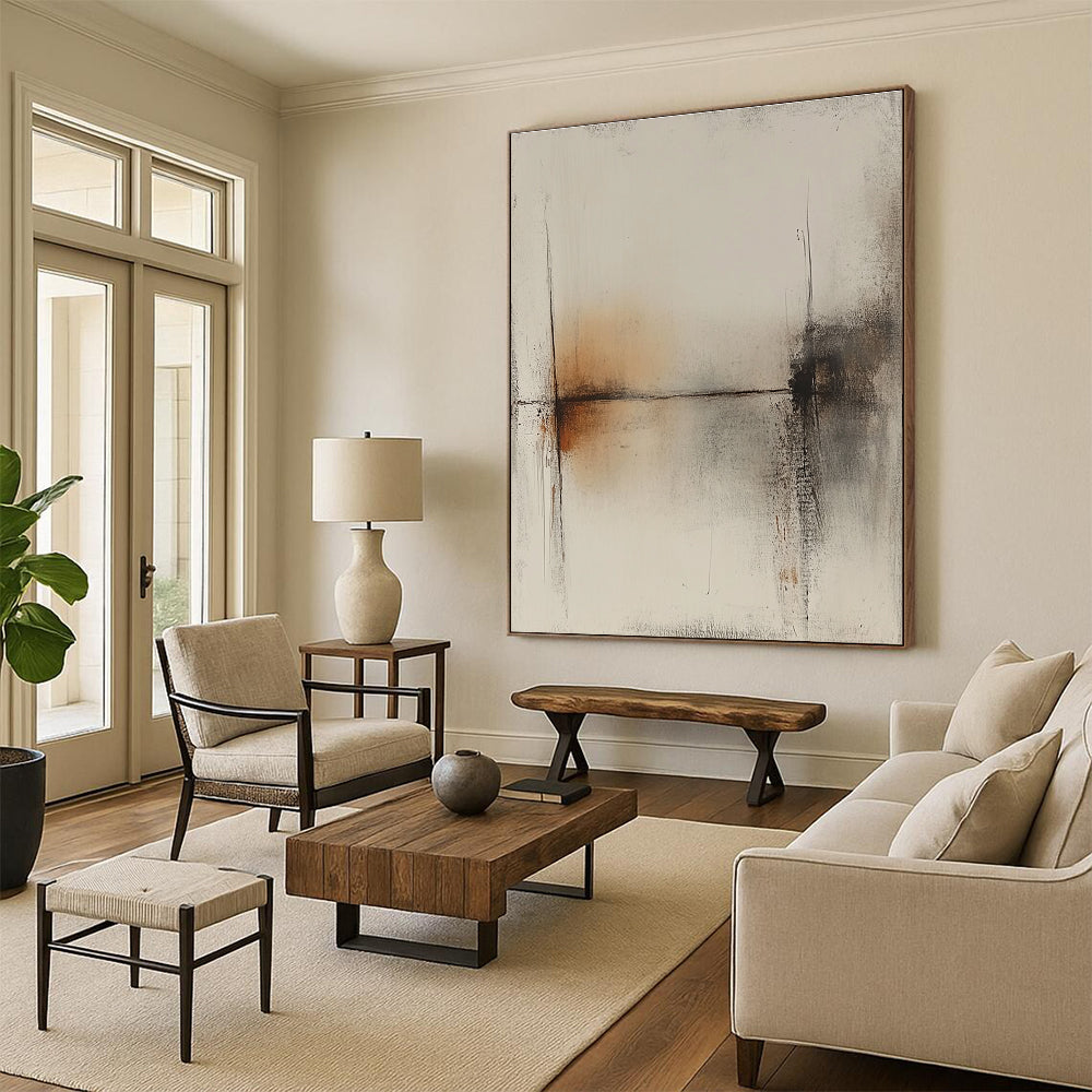 Subtle Tones Abstract Art for Bedroom & Meditation Space STSC736