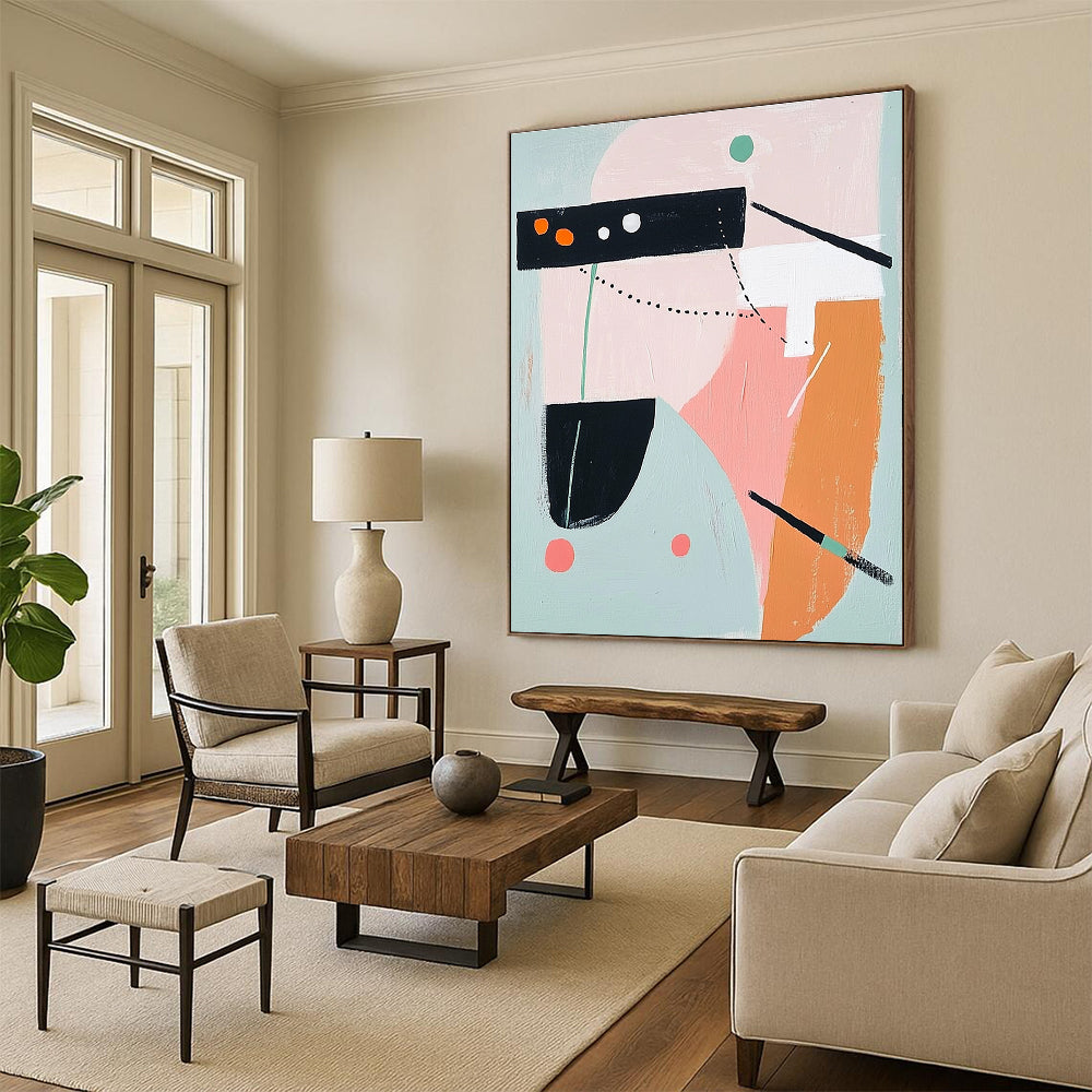 Pastel Geometric Art for Nursery & Craft Studio STSC691