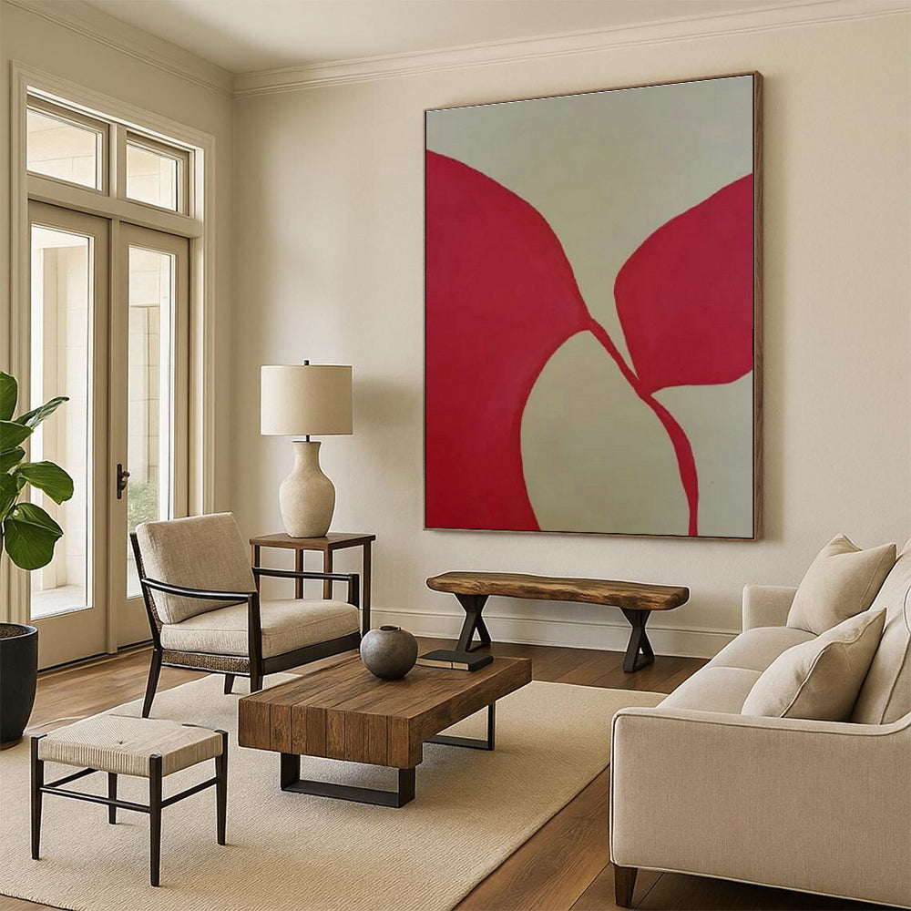 Red - Gold - White Geometric Art for Bohemian - Chic Home & Art Deco Gallery DLZ1895
